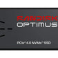 SSD|SANDISK|300xTBW rating|MTBF 1750000 h|Read speed 6600 MB/s|Write speed 5600 MB/s|NVMe Yes|PCI Express 4.0|M.2|500 GB|SDSP51500GAN-000E0