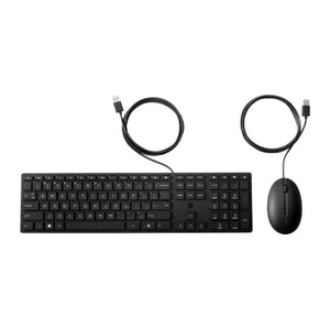 HP 320MK USB Wired Mouse Keyboard Combo, spill resistant – Black - US ENG