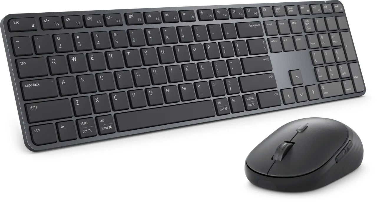 Dell Pro 7 Slim Keyboard and Mouse - KM726 - Lithuanian (QWERTY) - Black