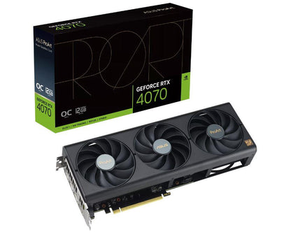 Graphics Card|ASUS|NVIDIA GeForce RTX 4070|12 GB|GDDR6X|192 bit|PCIE 4.0 16x|1xHDMI|3xDisplayPort|PROART-RTX4070-O12G