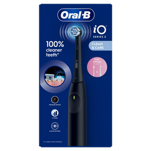 Oral-B Electric Toothbrush | iO2 | Rechargeable | For adults | Number of brush heads included 1 | Number of teeth brushing modes 3 | Night Black