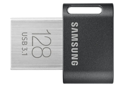 Samsung | FIT Plus | MUF-128AB/APC | 128 GB | USB 3.1 | Black/Silver