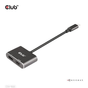 I/O HUB USB-C DP/HDMI/CSV-1552 CLUB3D