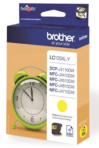 BROTHER LC125XLY TONER HIGH YELLOW 1200P