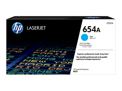 HP 654A Cyan Toner