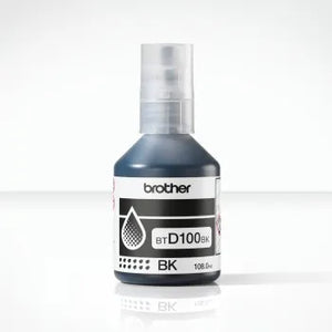 BROTHER BTD100BK BLACK INK BOTTLE - 7,500 PAGES