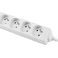 Lanberg | Cable Power Strip 4X French Outlets Quality-Grade Copper, 1.5 m | PS0-04E-0150-W