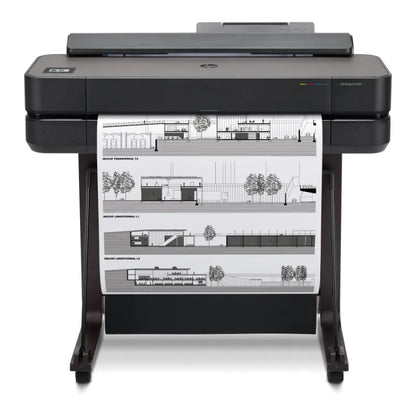 HP DesignJet T650 Printer/Plotter 2025 edition - 24" Roll/A4,A3,A2,A1 Color Ink, Print, Auto Sheet Feeder, Auto Horizontal Cutter, LAN, WiFi, 26 sec/A1 page, 81 A1 prints/hour, with Stand, 2 years