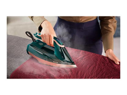 Philips | DST8030/70 Azur | Steam Iron | 3000 W | Water tank capacity 350 ml | Continuous steam 70 g/min | Green