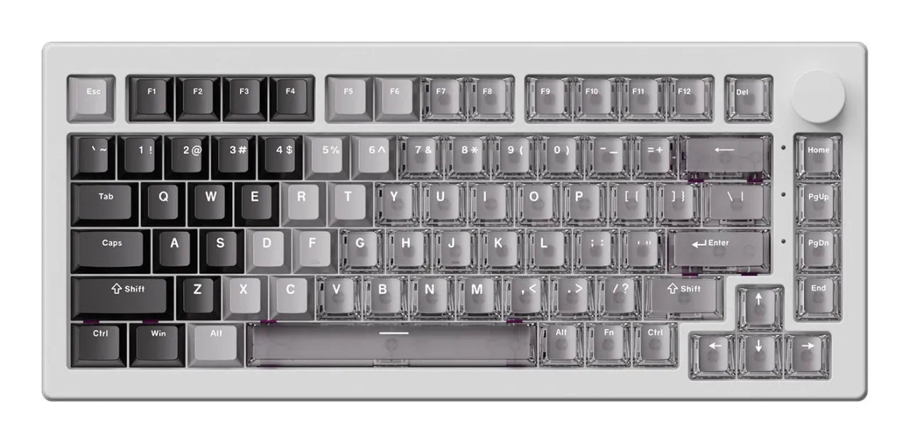 KEYBOARD USB-C 5075 V3-HE/WHITE 006-075-086-060-062 AKKO