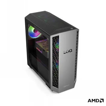 LENOVO LOQ TOWER RYZEN 9 8945HX/32GB/1TB SSD/AMD RADEON RX9070 XT 16GB/2X 120MM FRONT SYSTEM FAN WITH ARGB LIGHT + 120MM REAR SYSTEM FAN WITH ARGB LIGHT/W11H (LUNA GREY/ECLIPSE BLACK)