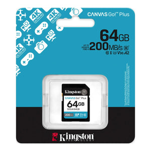 Kingston | Canvas Go! Plus | 64 GB | SD | Flash memory class Class 10, UHS-I, U3, V30