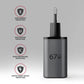 AXAGON Wall charger 67W, 2x port (USB-A + USB-C) PD3.0/PPS/QC4+/SFC 2.0/Apple | ACU-PQ67