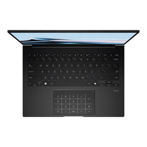 Asus | Zenbook 14 UM3406KA-PP164W | Jade Black | 14 " | OLED | 3K | 2880 x 1800 pixels | 120 Hz | Glossy | AMD Ryzen AI 7 | 350 | 32 GB | LPDDR5X | Solid-state drive capacity 1000 GB | AMD Radeon Graphics | Windows 11 Home | 802.11ax | Bluetooth vers...
