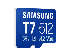 Samsung microSDXC UHS-I Card | T7 | 512 GB | microSD | Flash memory class U3, V30, A2