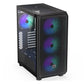 Case|ENDORFY|Arx 500 ARGB|MidiTower|Case product features Transparent panel|Not included|ATX|MicroATX|MiniITX|Colour Black|EY2A011