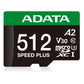 MEMORY MICRO SDXC 512GB UHS-I/UD512GUI3V30A2SP-RA1 ADATA