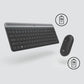  Logitech MK470 Slim Combo Wireless Keyboard + Mouse, US, Graphite
