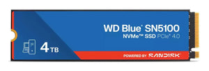 SSD|SANDISK|Blue SN5100|4TB|M.2|NVMe|3D QLC|Write speed 6700 MBytes/sec|Read speed 6900 MBytes/sec|2.38mm|TBW 1200 TB|MTBF 1750000 hours|WDS400T5B0E-00CPE0