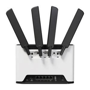 Wireless Router|MIKROTIK|Wireless Router|Wi-Fi 6|IEEE 802.11a/b/g|IEEE 802.11n|IEEE 802.11ac|IEEE 802.11ax|USB 2.0|4x10/100/1000M|1x2.5GbE|S53UGM5HAXD2HAXDTC&RG502Q