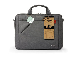 PORT DESIGNS | Sydney ECO | Fits up to size 13-14 " | Laptop case | Shoulder strap | Grey