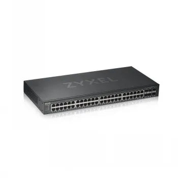 ZYXEL GS1920-48V2, 50 PORT SMART MANAGED SWITCH 48X GIGABIT COPPER AND 4X GIGABIT DUAL PERS., HYBRID MODE, STANDALONE OR NEBULAFLEX CLOUD (5Y WARRANTY)