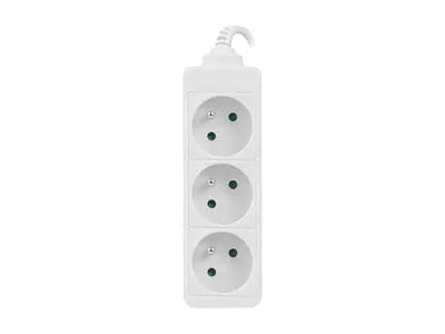 Lanberg Cable Power Strip 3M 3X French Outlets Quality-Grade Copper | PS0-03E-0300-W