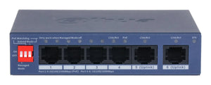 Switch|DAHUA|CS4006-4GT-36|Switch type Managed|Switch layer L2|Form factor Desktop/Wall-Mounting|4xRJ-45 ports|RJ-45 Ports Type Gigabit Ethernet (10/100/1000)|Power over Ethernet (PoE) Yes|4xPower over Ethernet (PoE) ports quantity|Total Power over E...