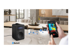 Sharp DR-430(BK) Digital Radio, FM/DAB/DAB+, Bluetooth 5.0, Midnight Black | Sharp | Digital Radio | DR-430(BK) | Bluetooth | Midnight Black