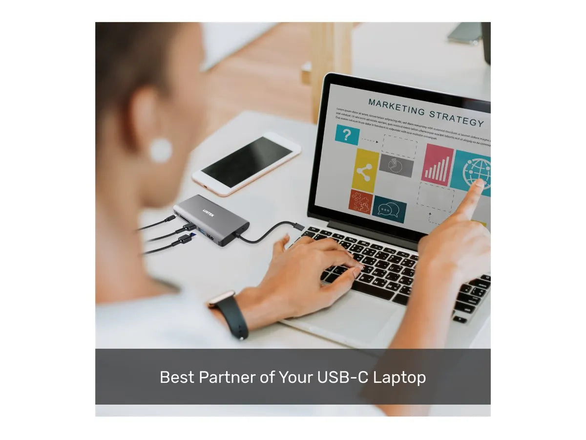 UNITEK D1019B HUB 8in1 USB-C 3.1