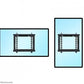 NEOMOUNTS WALL MOUNTED VIDEO WALL MOUNT (POP-OUT/LPORTRAIT & LANDSCAPE, PRE-ASSEMBLED)