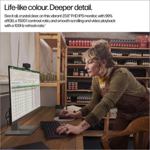 LCD Monitor|HP|23.8 "|1920 x 1080 pixels|Full HD|Native aspect ratio 16:9|LCD|Flat|B11W5AT