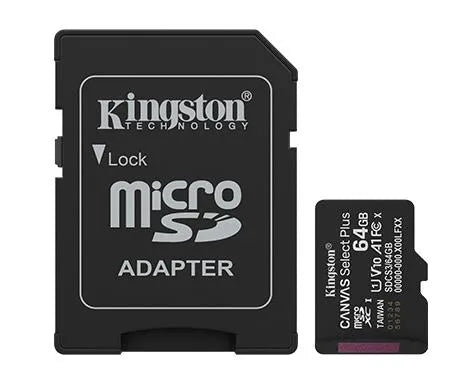 MEMORY MICRO SDXC 64GB UHS-I/W/ADAPTER SDCS3/64GB KINGSTON