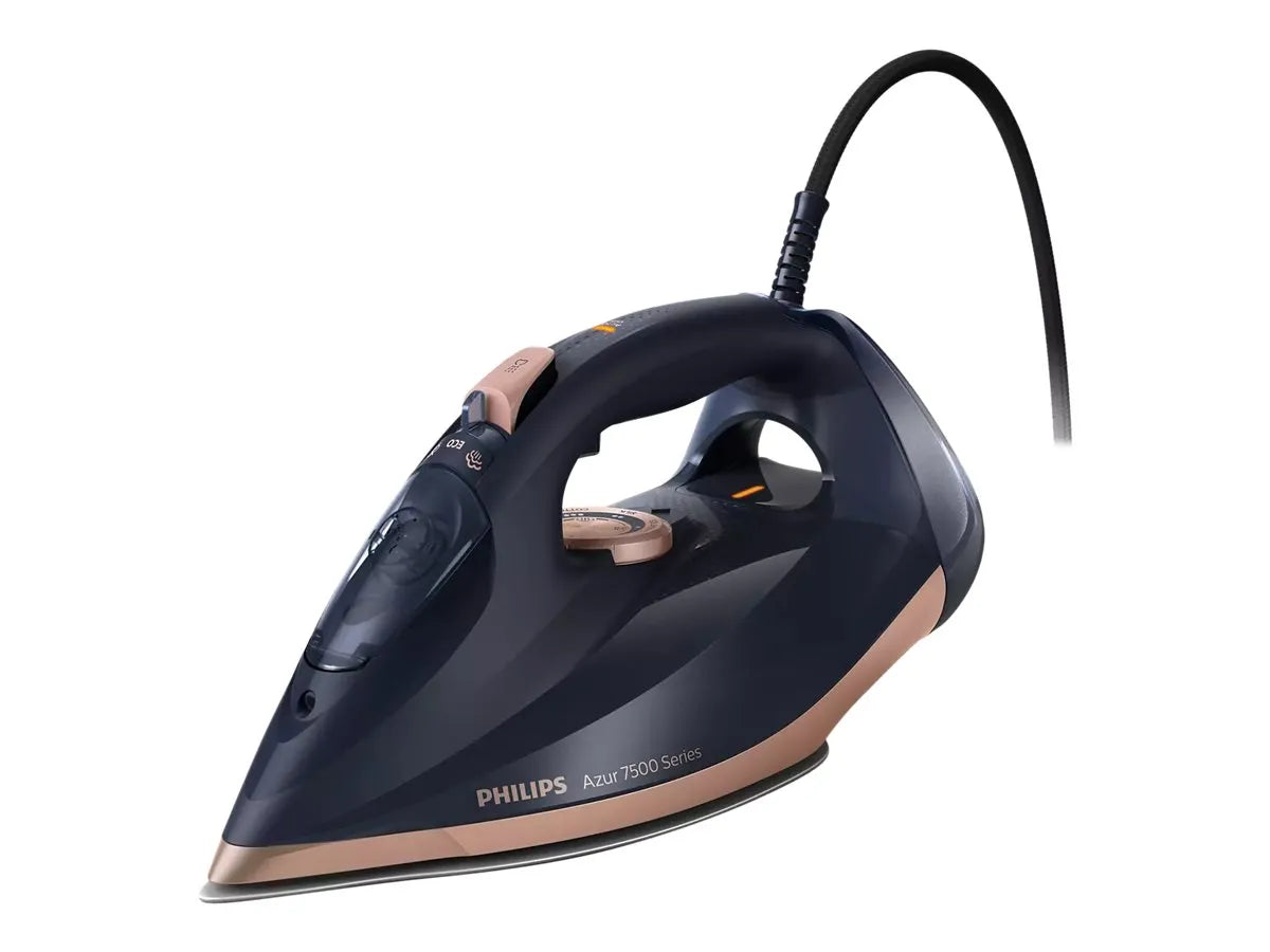 Philips | DST7510/80 | Steam Iron | 3200 W | Water tank capacity 300 ml | Continuous steam 55 g/min | Steam boost performance 260 g/min | Blue/Gold