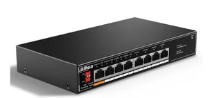 Switch|DAHUA|Desktop/pedestal|8x10Base-T / 100Base-TX|PoE ports 4|60 Watts|SF1008LP