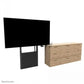 NEOMOUNTS FLOOR-TO-WALL MOUNT 65-105" - MOTORISED - BLACK