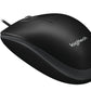 LOGITECH B100 optical Mouse black USB for Business OEM