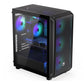Case|ENDORFY|Arx 500 ARGB|MidiTower|Case product features Transparent panel|Not included|ATX|MicroATX|MiniITX|Colour Black|EY2A011