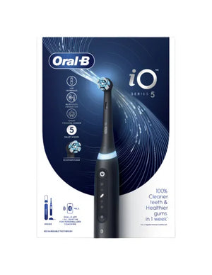 Oral-B | Electric Toothbrush | iO5 | Rechargeable | For adults | Number of brush heads included 1 | Number of teeth brushing modes 5 | Matt Black