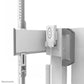 NEOMOUNTS MOVE LIFT MOTORISED MOBILE STAND INCL. STORAGE BOX, 10 CM. WHEELS FLOOR - VESA 100X100 UP TO 800X600 1 SCREEN WHITE