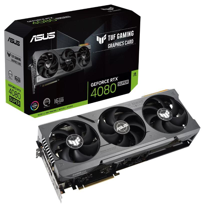 Graphics Card|ASUS|NVIDIA GeForce RTX 4080 SUPER|16 GB|GDDR6X|256 bit|PCIE 4.0 16x|2xHDMI|3xDisplayPort|TUF-RTX4080S-16G-GAMING