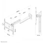 NEWSTAR FLAT SCREEN WALL MOUNT (102 CM LONG) 10-40" WHITE