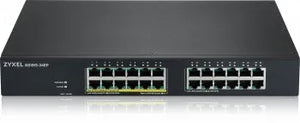 ZYXEL GS1915-24EP, 24-PORT GBE, 12 PORT POE, 130 WATT 802.3AT, RACKMOUNT, FANLESS, SMART SWITCH, HYBRID MODE, STANDALONE OR NEBULAFLEX CLOUD (5Y WARRANTY)