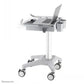NEWSTAR MOBILE LAPTOP CART, INCL. KEYBOARD & MOUSE DRAWER 10-22" CR?ME