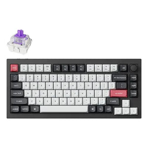 Keychron Q1 HE RGB Aluminum - US Layout - Hot-Swappable Gateron 2.0 Magnetic Nebula Switch Carbon Black Wireless Keyboard