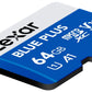 MEMORY MICRO SDXC 64GB UHS-I/W/A LMSBLPL064G-BNANG LEXAR