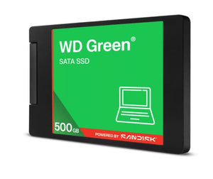SSD|WESTERN DIGITAL|Green|500GB|3D NAND|Read speed 545 MBytes/sec|2,5"|MTBF 2000000 hours|WDS500G5G0A