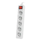 Lanberg Cable Power Strip, 5X French Outlets with Switch, Quality-Grade Copper, 1.5 m | PS1-05E-0150-W