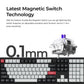 Keychron Q6 HE - US Layout - Gateron Magnetic Nebula - Carbon Black Wireless Keyboard