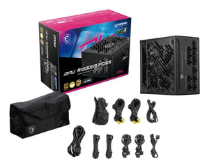 Power Supply|MSI|MPG A1000GS PCIE5|1000 Watts|Efficiency 80 PLUS GOLD|MPGA1000GSPCIE5